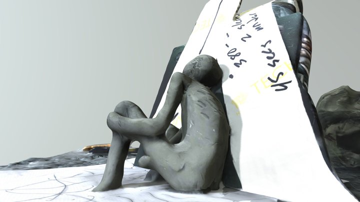 clay characture sculpture 3D Model