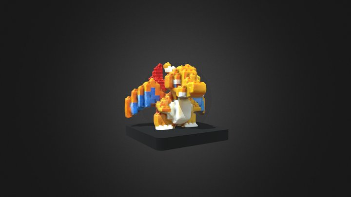 Lego charizard (photogrammetry) 3D Model