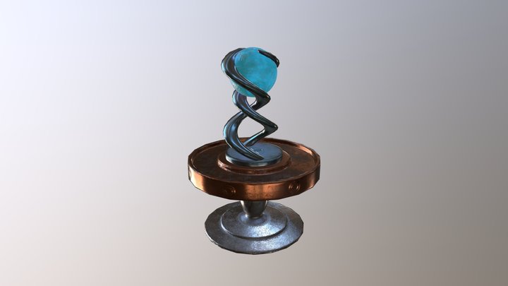 Fantasy Orb and Table 3D Model