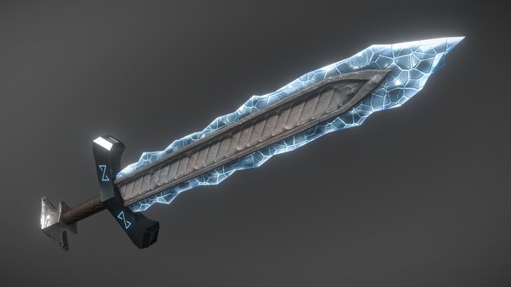 Frost Sword 3D Model