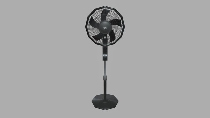 Floor fan low poly 3D Model