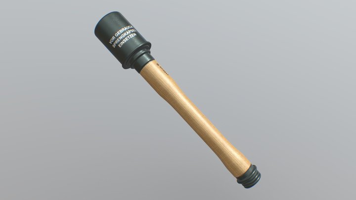 Stielhandgranate 24 3D Model