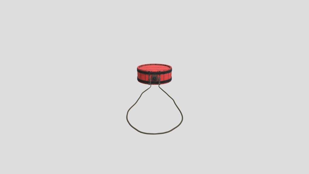 Classic Wooden Coopered Canteen Painted