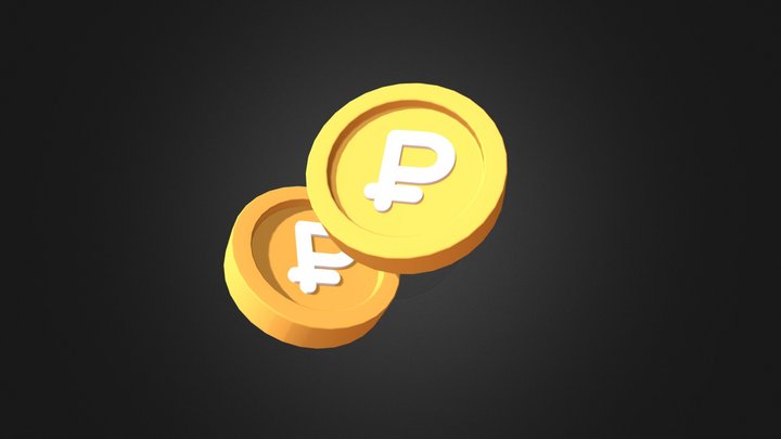 Rouble Coin 3D Model