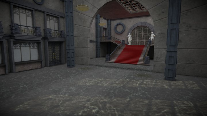 Escape Room Foyer 3D Model