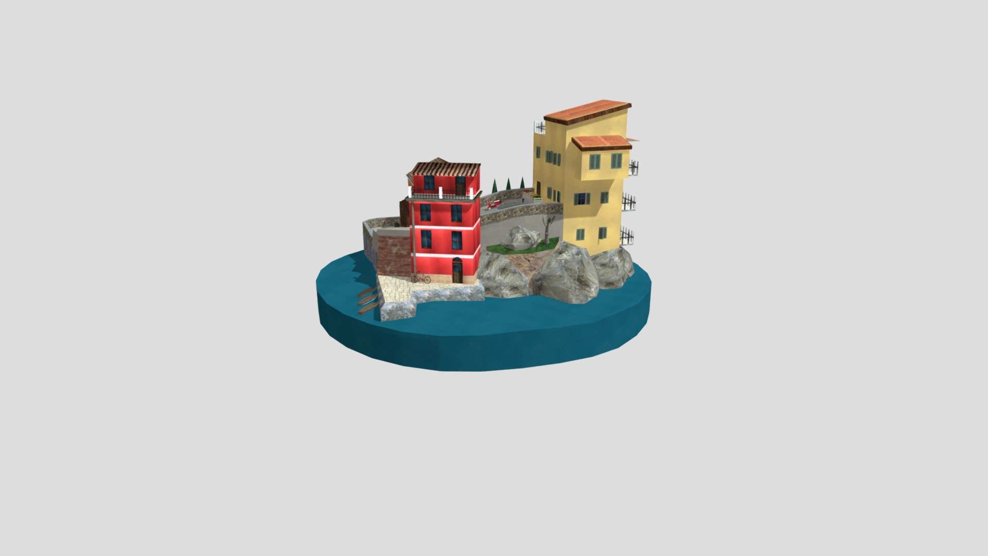 1DAE02 Gelders Lion City Scene - Cinque Terre