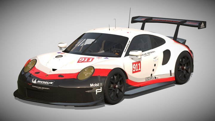 2017 Porsche 911 RSR – Modelo 3D gratuito STL