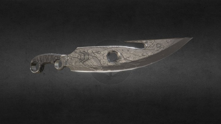 Destiny Hunter's Knife 3D Model