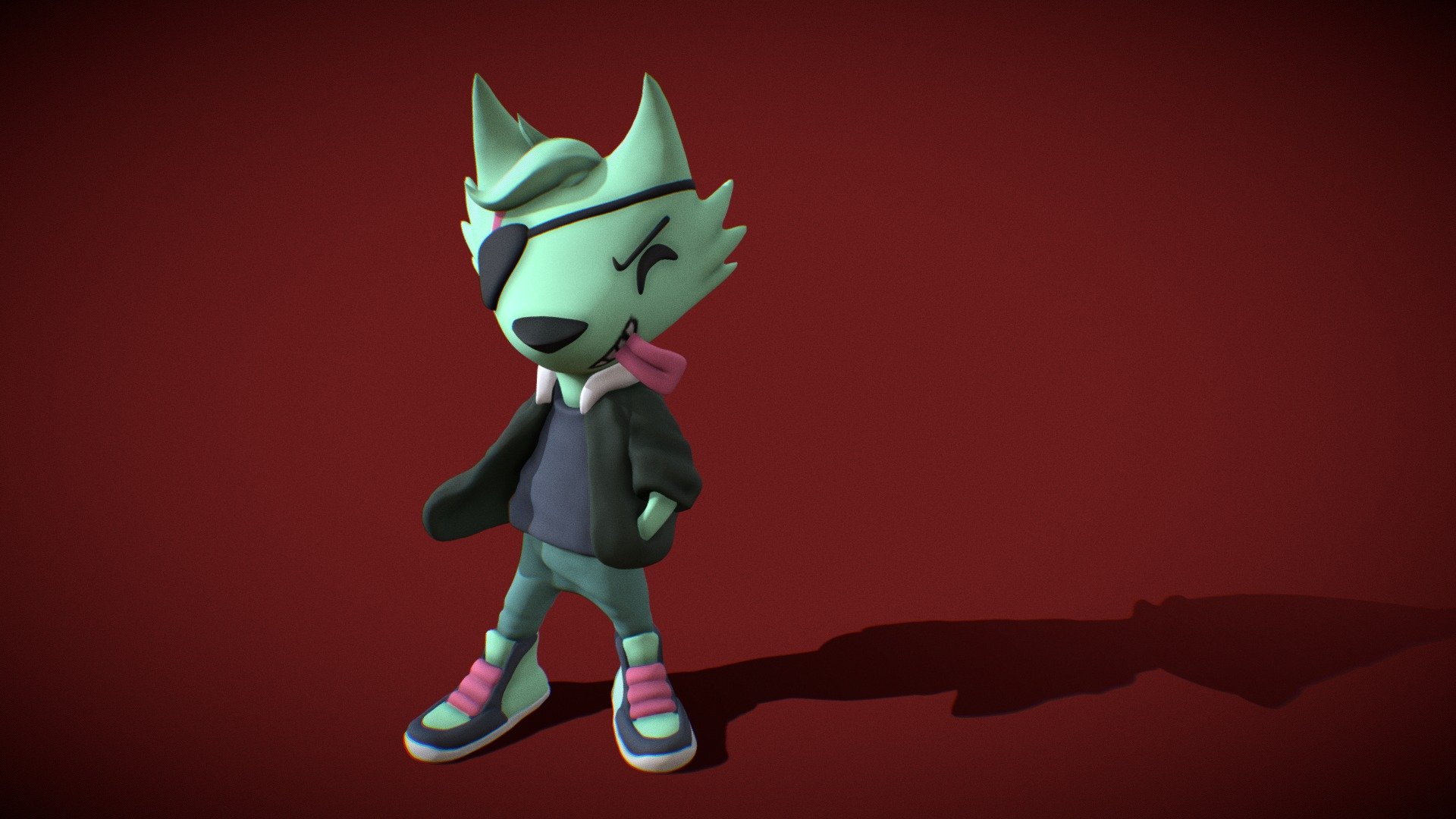 Super Eyepatch Wolf (Youtooz Figure) Download Free 3D model by