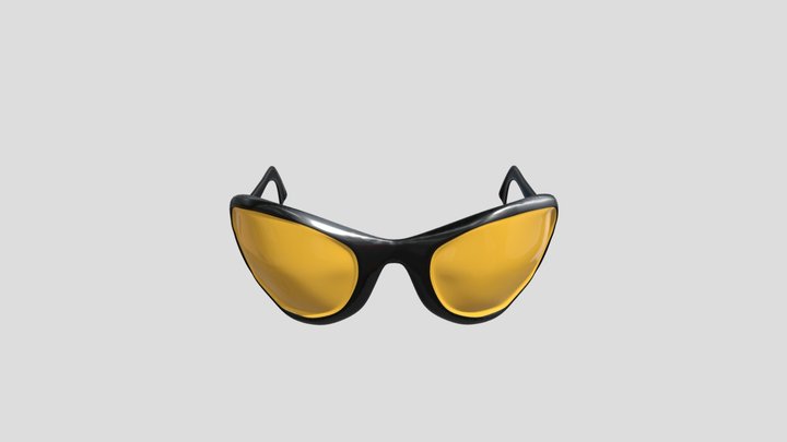 Bug Eye Color Lense Cycles 3D Model