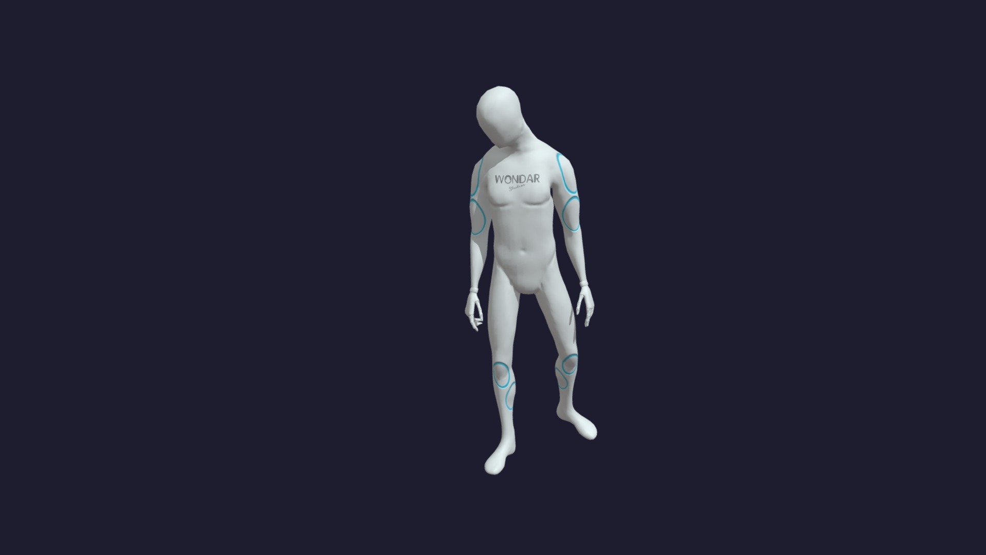 Writer looking around — Sketchfab embed 3D viewer