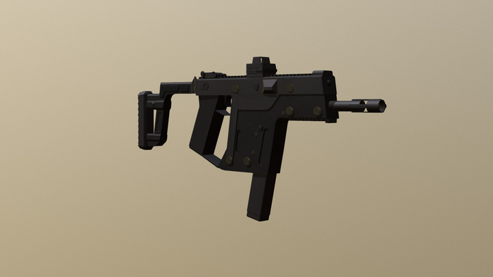 GUN VECTOR 3D Model