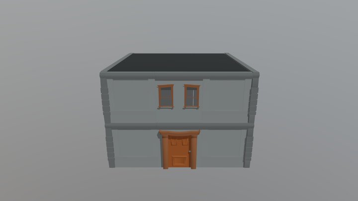 Low Poly Building 3D Model