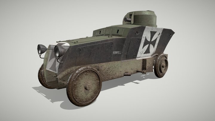 Romfell Panzerwagen 3D Model