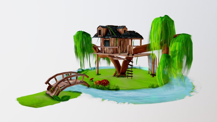 " Froggy Island " 3D Model