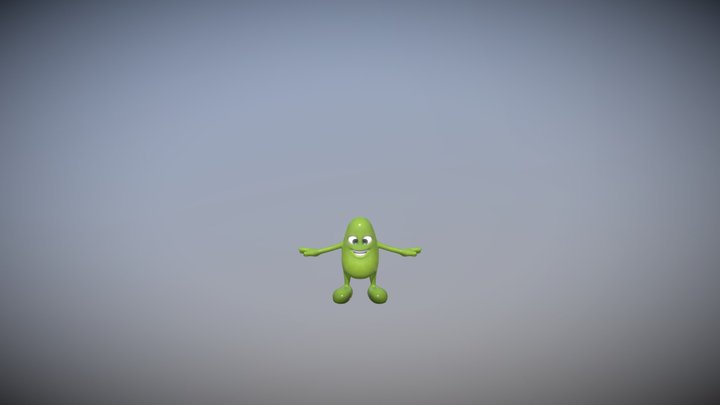 Jelly Bean 3D Model