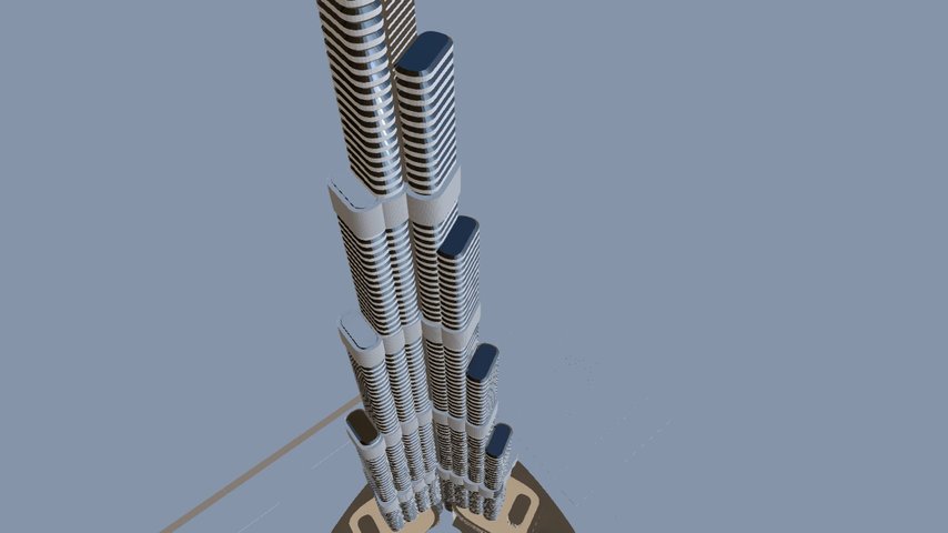Бурдж халифа чертеж проект Burj Khalifa Tower - 3D model by sila3d ab187f2 - Sketchfab