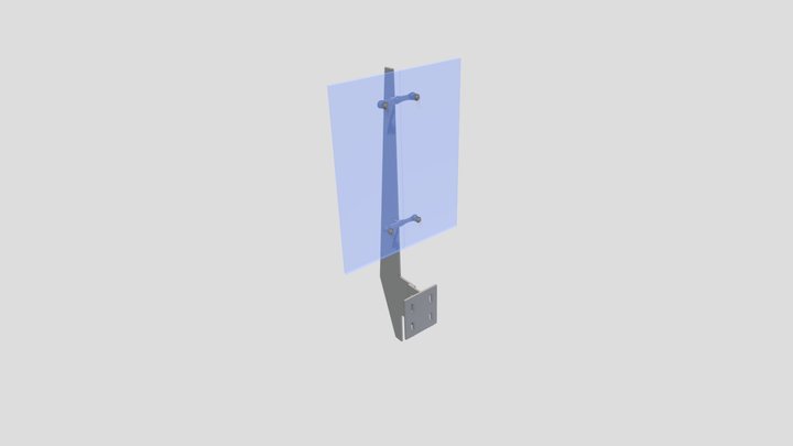 Стойка ограждения Барская поляна 3D Model