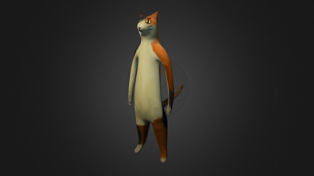Standing Cat _High 3D Model