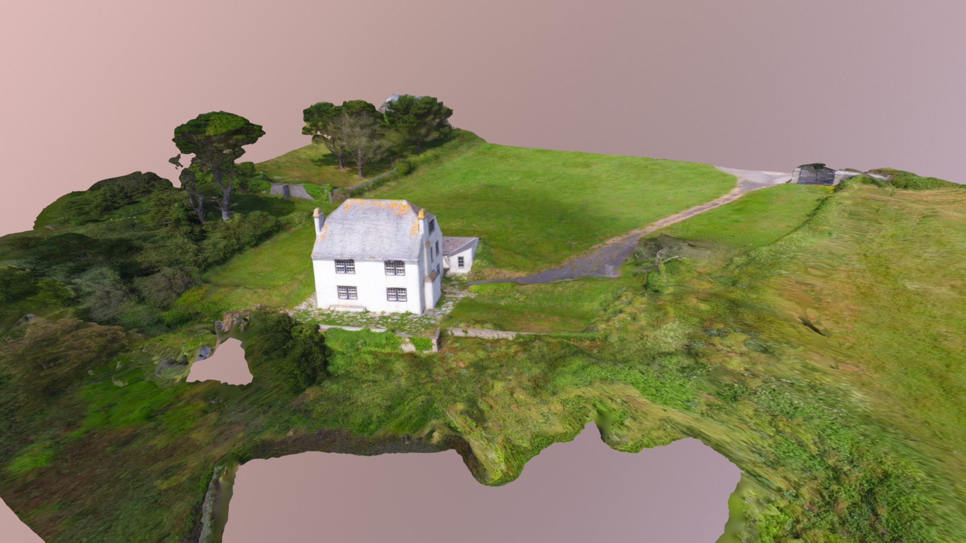 3D model Polruan - This is a 3D model of the Polruan. The 3D model is about a house on a hill.