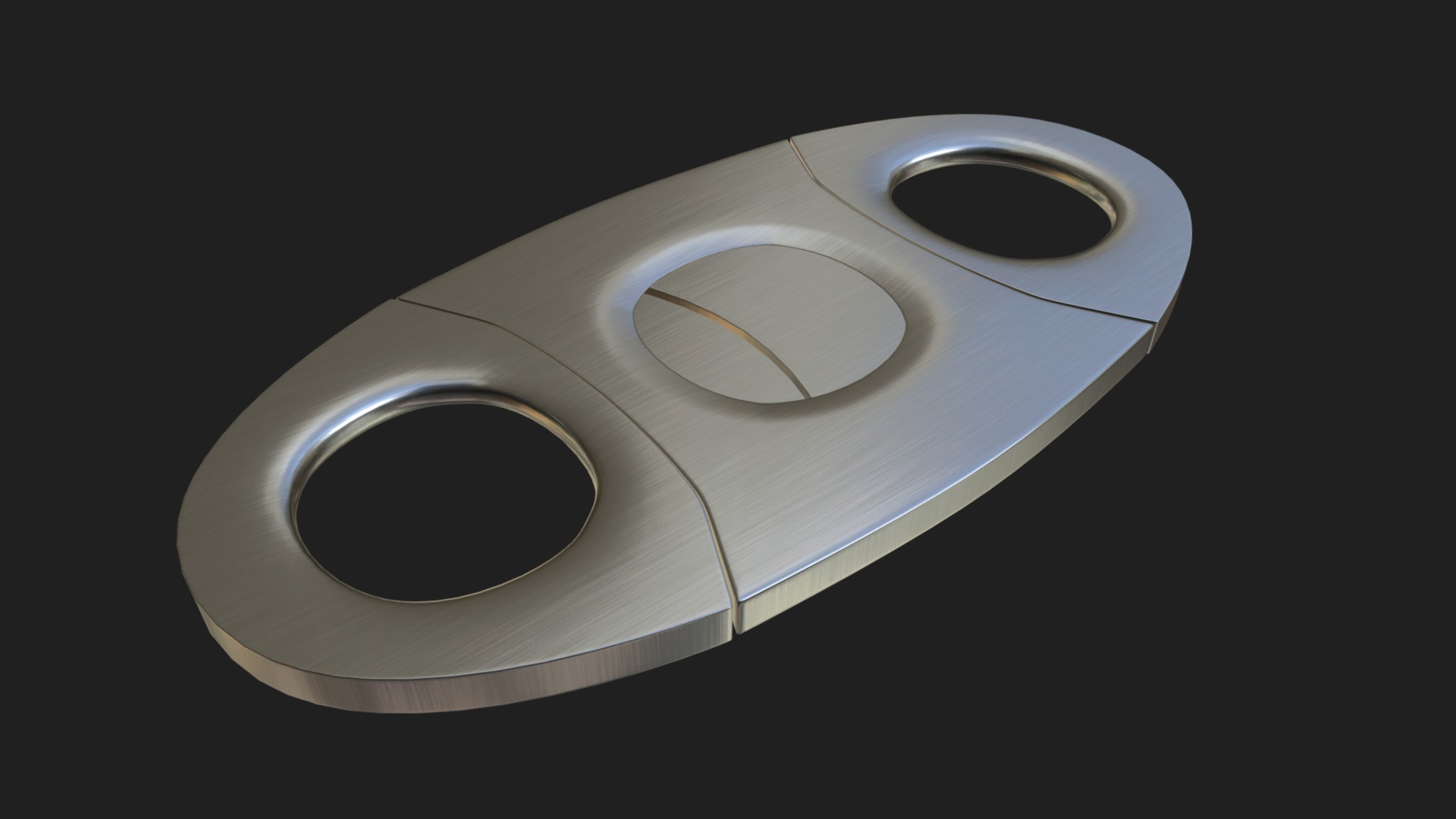 3D model Guillotine cigar cutter - This is a 3D model of the Guillotine cigar cutter. The 3D model is about a white computer mouse.