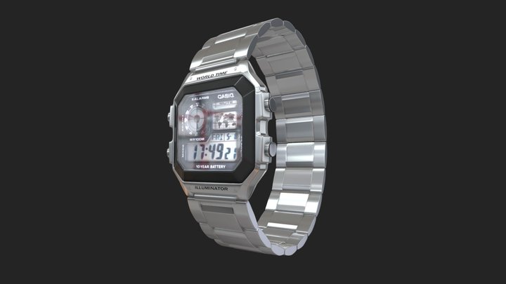 Casio watch 3D Model