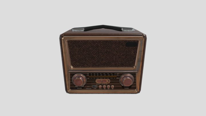 [Student Work] Radio Vintage 3D Model