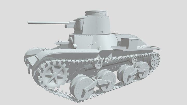 Type 95 Ha-Go 3D Model