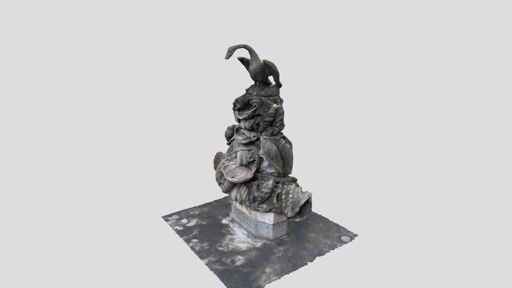 Skulptur Schwanenbrunnen 3D Model