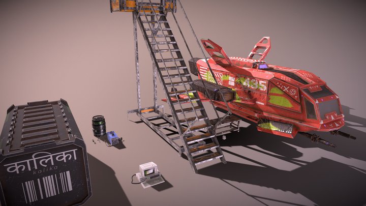 sci fi props 3D Model