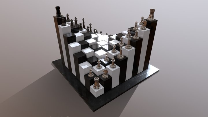 3d Chess 3D Model