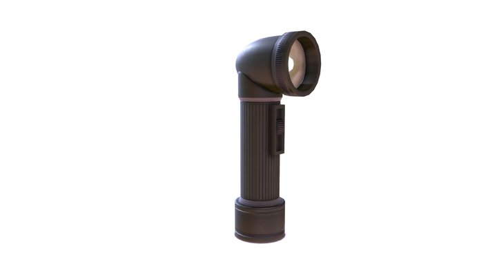 Military Flashlight - Game Ready 3D Model