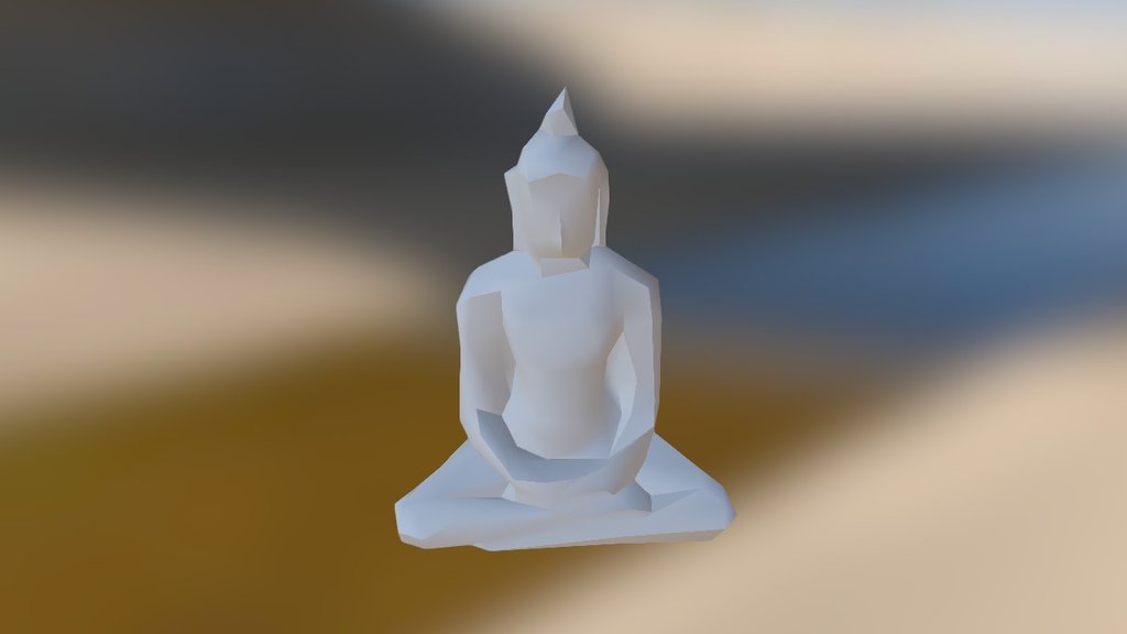 Low Poly Buddha 3D model by FacFox (michaeledi) [ab21346] Sketchfab