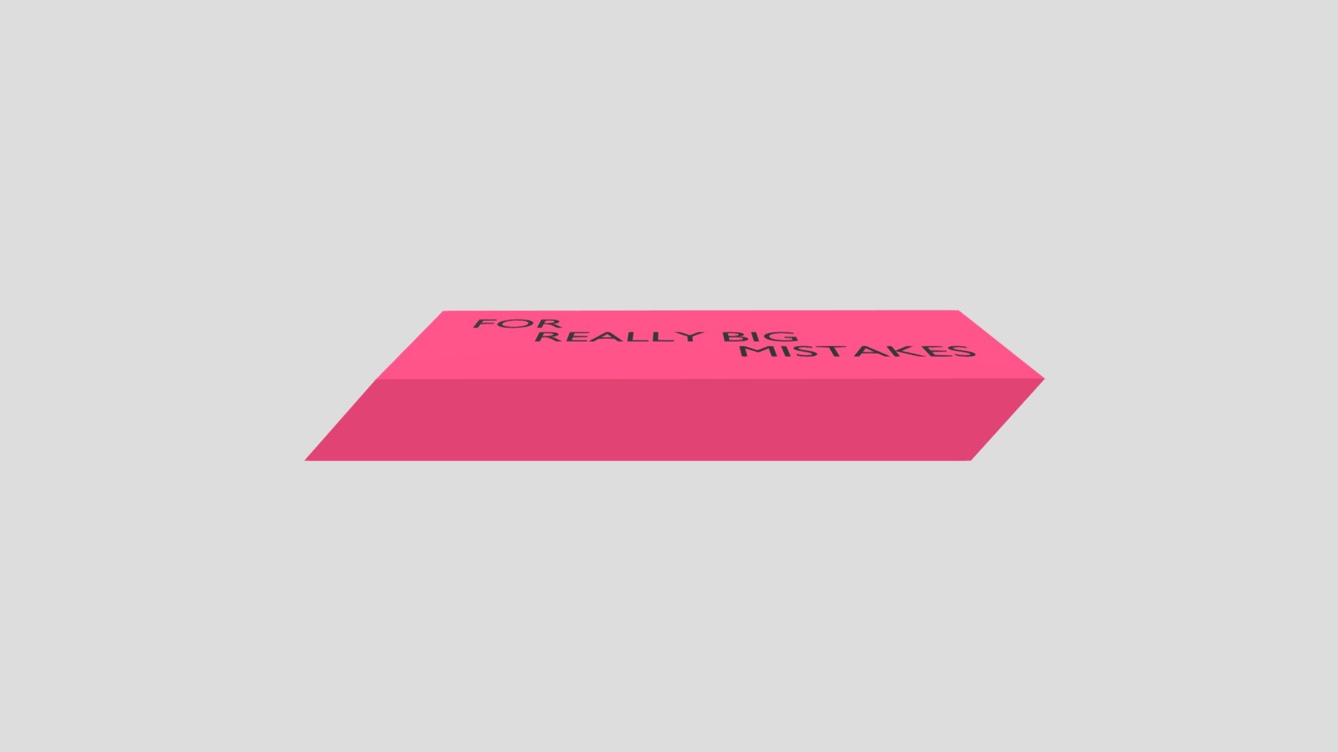 3D Sketchbook 8 Simple Giant Eraser