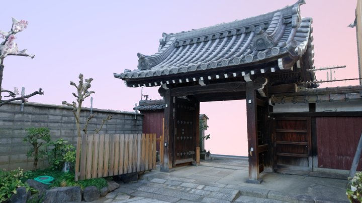 Shōkōji Temple Gate - Kyoto, Japan 3D Model