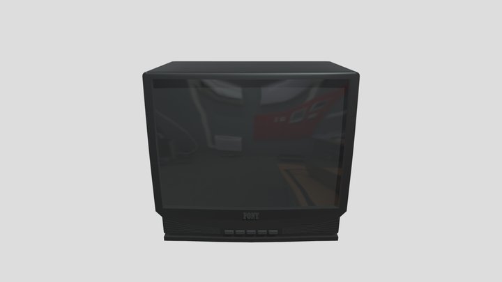 MODELO 3D TV ANTIGUA 3D Model