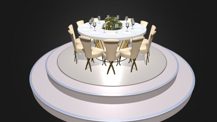 Wedding Set 3 3D Model