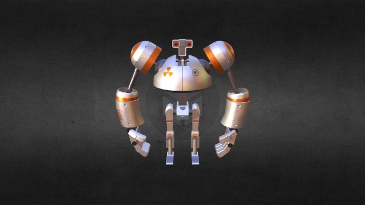 3D Robot 01 3D Model