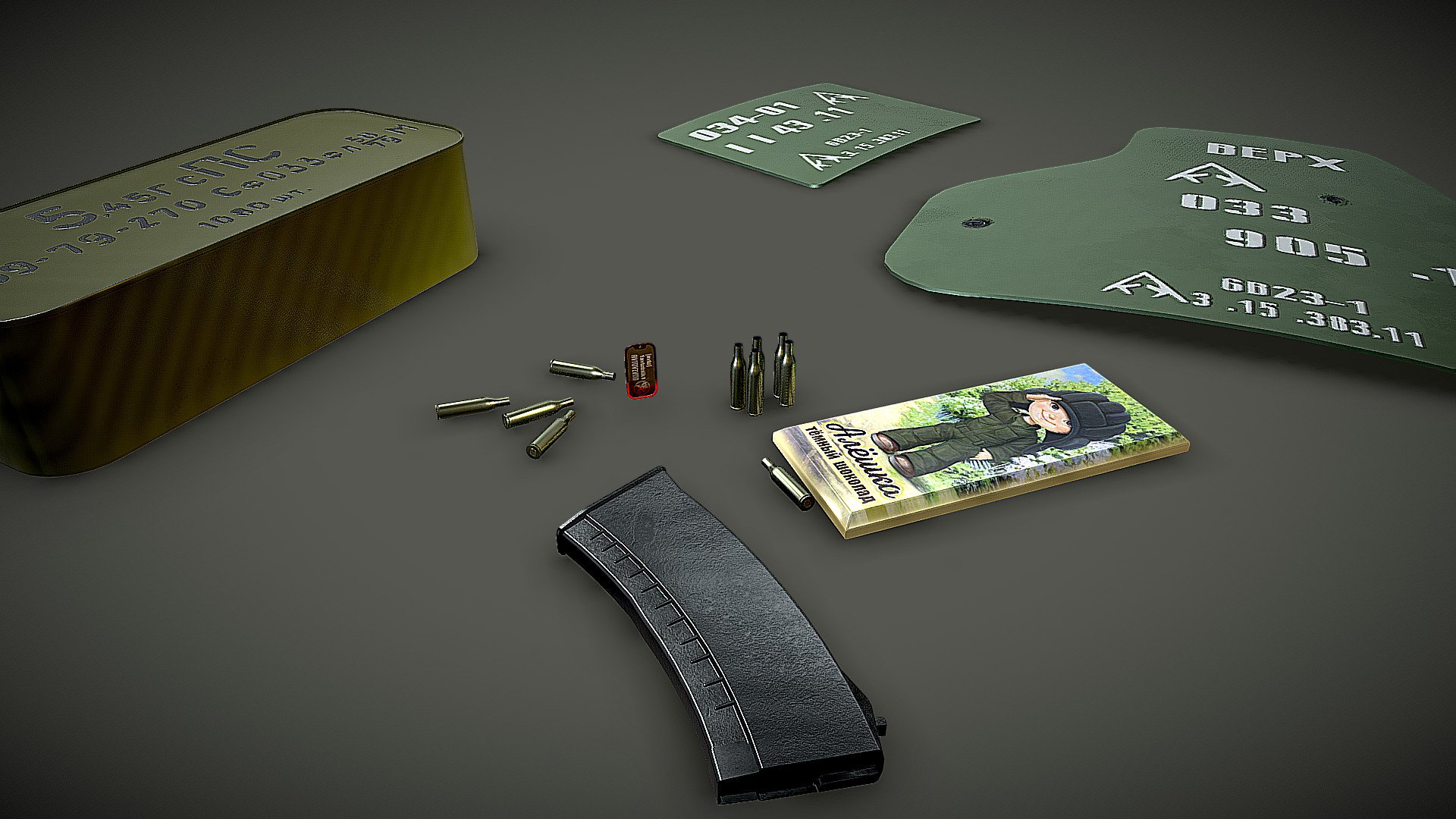 A dogtag. - 3D model by Valger [ab25cee] - Sketchfab