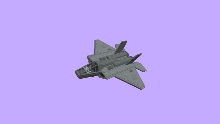 F-15 Fighter inspired jet 3D Model