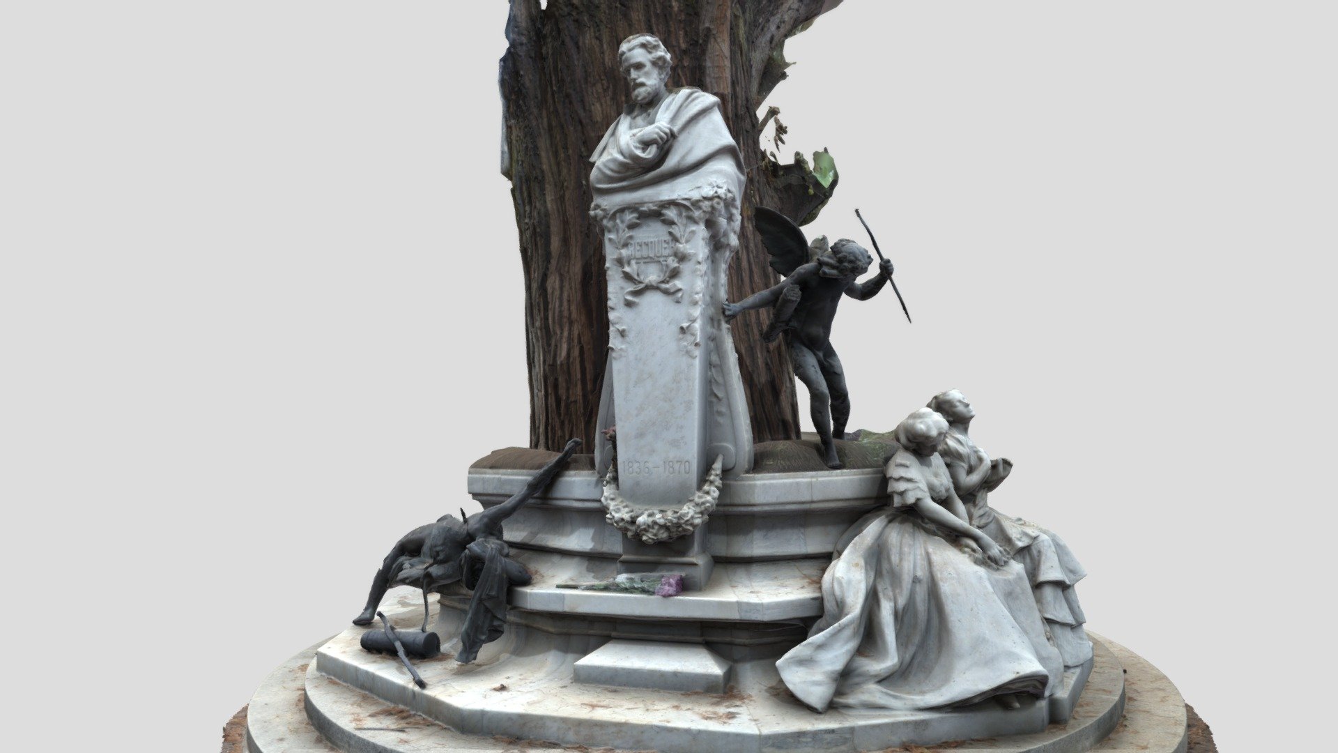 Sculpture Group of Bécquer - Maria Luisa Park