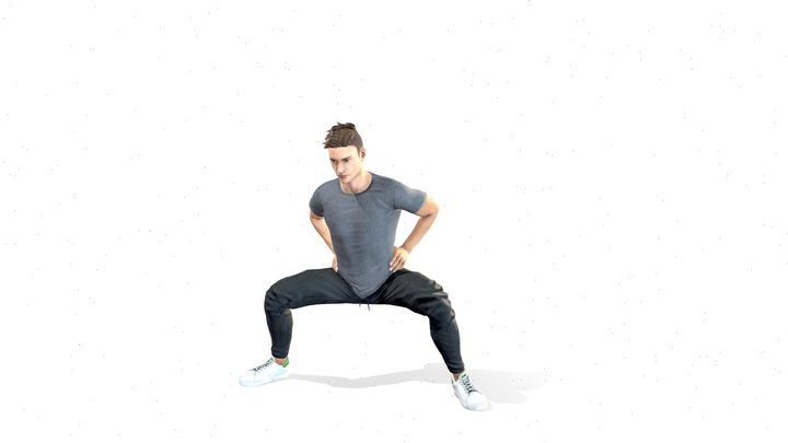 3D Male Athlete | Gym/Fitness Male Character 3D Model