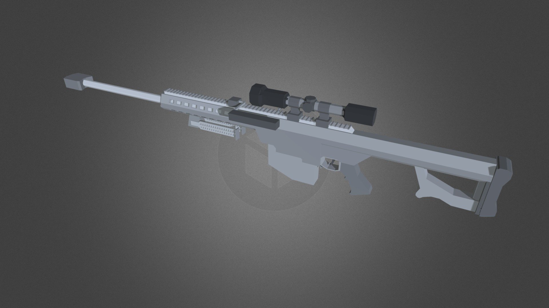 Barrett M82A1 (w/ scope) - Low Details