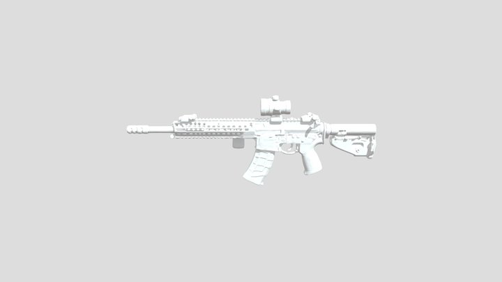 Modded SIG MCX Spear (XM7) AR 3D Model