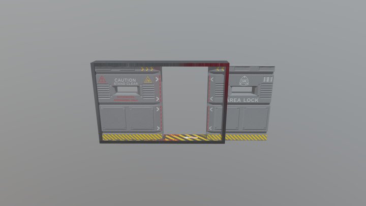 BlastDoorScene 3D Model