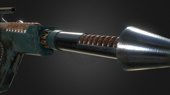 Retro Future Ray Gun 3D Model