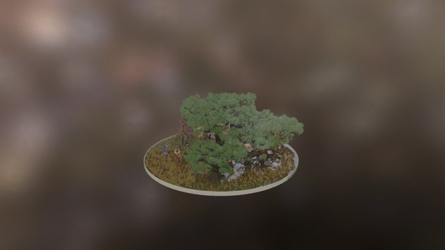 Obj Tree House 3D Model
