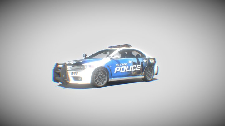 Mitsubishi Lancer Evolution Police Detroit – Modello 3D gratuito STL