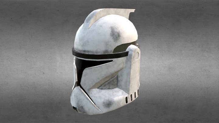 Clone Trooper Helmet 3D Model