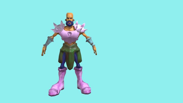 Medieval warrior 3D Model